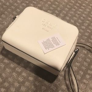 DKNY white handbag